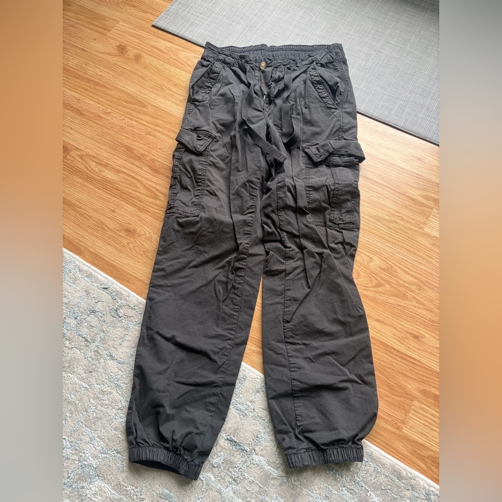 Womens Black Cargo Pants - Casual Utility Style